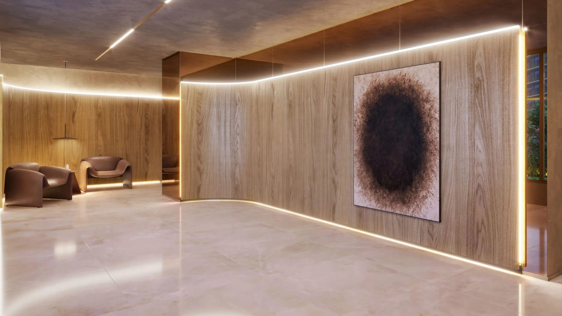 Ilustração Artística - Lobby do edifício Pedra da Gávea_0
