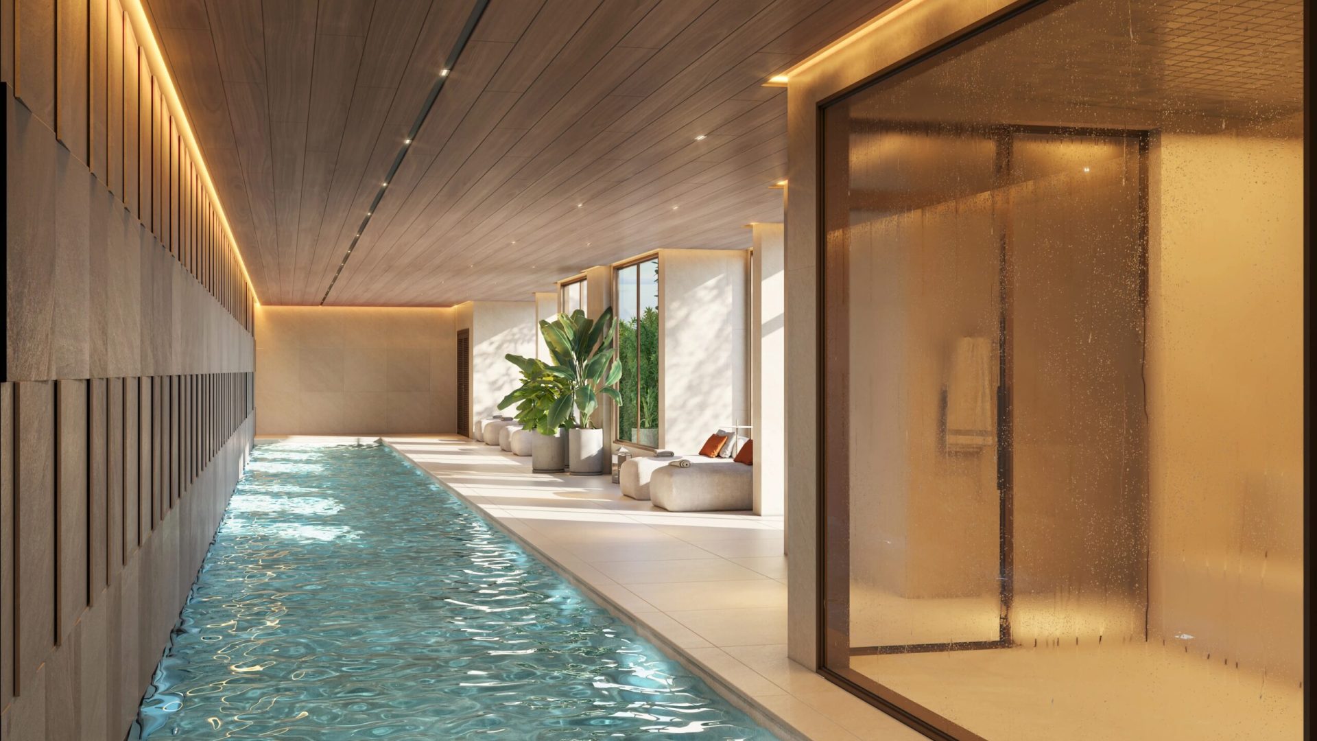 Ilustração Artística - Repouso e piscina indoor climatizada com 25m_0
